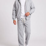 KZZ Men's two-piece street casual plaid tracksuit