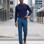 KZZ Men's slight-flare casual trousers