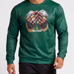 KZZ Men's Printed Crew Neck Sweatshirt