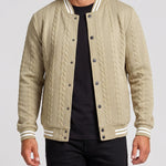 KZZ  Men's Fashion Striped Baseball Jacket