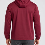 KZZ Men's solid color pullover hooded jacket