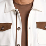 KZZ Men's color-blocked button jacket