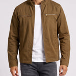 KZZ Men's Retro Loose Long-Sleeved Jacket Casual Work Jacket