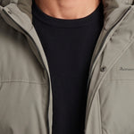 KZZ Men's Casual Solid Color Short Hooded Jacket