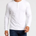 KZZ Men's casual layered top with multiple buttons on the front
