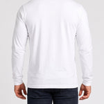 KZZ Men's casual layered top with multiple buttons on the front