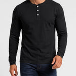 KZZ Men's casual layered top with multiple buttons on the front