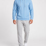 KZZ Men's waffle knit half-zip hoodie