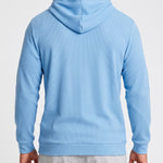 KZZ Men's waffle knit half-zip hoodie