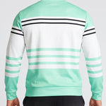KZZ Men's Simple Striped Classic Long-Sleeve Sweatshirt