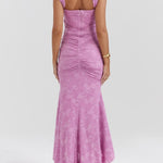 Blue bell floral maxi dress
