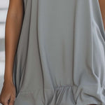 Casual Fashion Loose Grey Sleeveless Hoodie Style Mini Dress