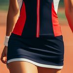 Casual Fashion Skinny Color Block Sports Mini Dress