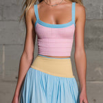 Capri Pastel Maxi Skirt Set Dreamy Coastal Energy