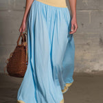 Capri Pastel Maxi Skirt Set Dreamy Coastal Energy