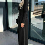Women's 2 Piece Knit Lounge Set Long Sleeve Tie Waist Top and High Waisted Wide Leg Pants Casual Soft Sweatsuit with Pockets