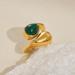 Stylish Irregular Teardrop Ring