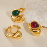 Stylish Irregular Teardrop Ring
