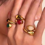 Stylish Irregular Teardrop Ring