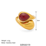 Stylish Irregular Teardrop Ring