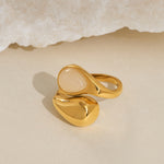 Stylish Irregular Teardrop Ring
