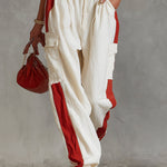 Casual & Stylish White Cargo  Cotton-Linen Pants