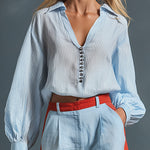 Stylish Casual Blue Striped Shirt