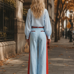 Stylish Casual Blue Striped Shirt