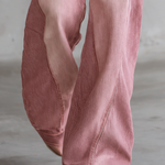 Pink Acid Wash Wide Leg Cargo Jeans