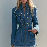 gold-zipper-fringed-denim-mini-dress