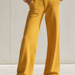 Casual And Stylish Yellow Cotton Fleece Zip-up Jumpsuit