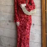 Margovil Bell Long Sleeves Floral Print Maxi Dress