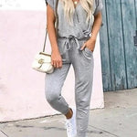 Margovil V Neck Wrap Jumpsuit with Pockets