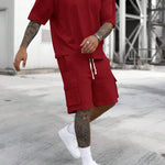 KZZ Summer T-shirt, cargo shorts, tracksuit for men