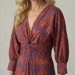 Lune | Natural Wrap Midi Dress