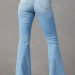 Margovil Distressed Bell Bottoms Ripped Trendy Jeans