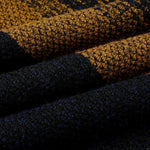KZZ Men's color-blocked striped knit pullover