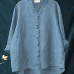 Cecily | Casual Ruffle V-Neck Blouse