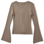 V-neck Knitted Cardigan Slim Sweater