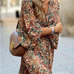 Charlotte Turner | Printed Boho Midi Dress For Women