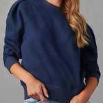 Margovil Crewneck Puff Sleeves Comfy Sweatshirt
