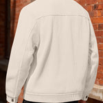 KZZ Men's Corduroy Jacket - Autumn/Winter Warm Collar Casual Coat