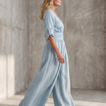 Wanda™ | Cross Front Wide Leg Jumpsuit