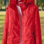 Leire | Leaf Print Windbreaker