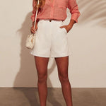 Fashionable Hollow Loose Button Pocket Shirt Top