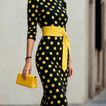 Ruby Turner | Polka Dot Midi Dress For Women