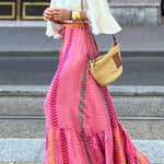 SHOW UP BOHO PRINTED MAXI SKIRT - 2 COLORS