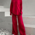 Long Sleeve Loose Casual Mid-Turtleneck Sweater