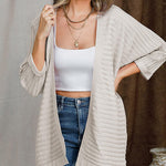 Open Front Oversized Long Sleeve Cardigans Outwear Solid Chunky Knit Sweaters Jackets