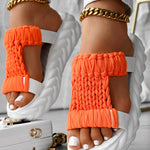 Braided Cutout Round Toe Casual Slippers